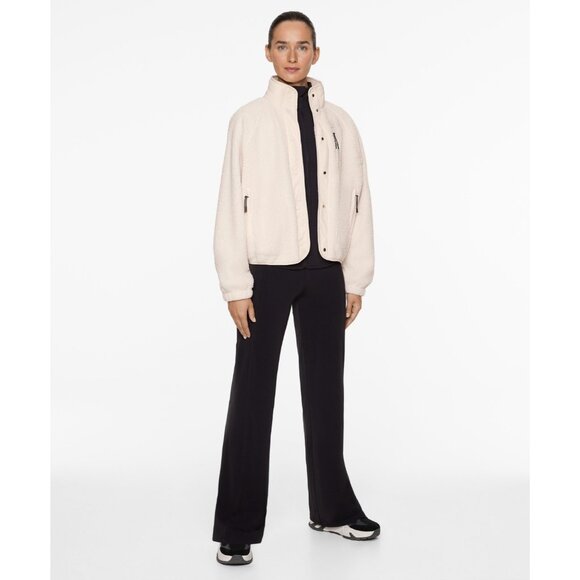 Oysho Womens Pants XS Trouser Black Super High Rise Straight Cut 1742/225 NWT - Picture 1 of 16